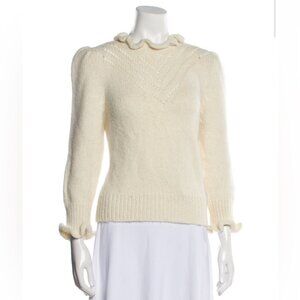 St. Roche white sweater (shrunk, size M but closer to XS)